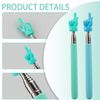 Tabanzhe 2PCS Finger Retractable Teaching Pointer Stick - Interactive Classroom Learning Tools, Teacher Demonstration Retractable Pointer Stick, Free Retractable Finger Reading Stick