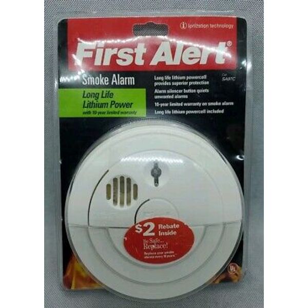 First Alert Smoke Detector Alarm SA97C Long Life Lithium Power (New Old Stock)