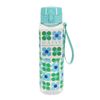 Rex London Drinks bottle with push button lid 700ml - Blue and green Daisy