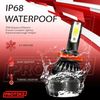 H13 Led bulbs, 6000K High/Low Conversion Kit 360°Adjustable Beam Headlight 9008