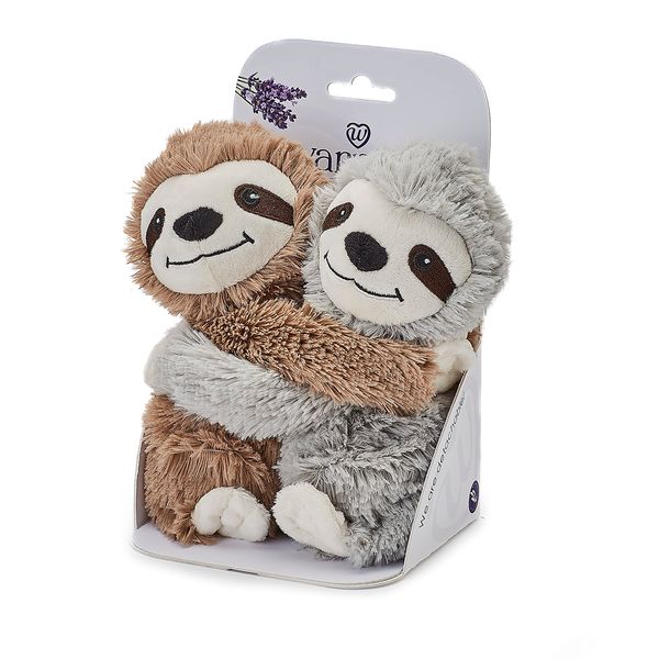 Warmies 9'' Warm Hugs Fully Heatable Soft Toy Scented with French Lavender - Sloths