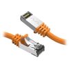 0.5Ft Cat.8 S/FTP Ethernet Network Cable 2GHz 40G (Yellow)
