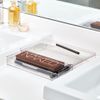 The Home Edit by iDesign Clear Recycled Plastic Organiser Bin with Pull Out Drawer