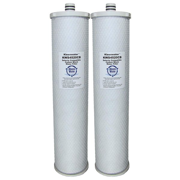 Kleenwater KWS4520CB Water Filter 2-Set Compatible with Selecto Scientific MF 620-2P System