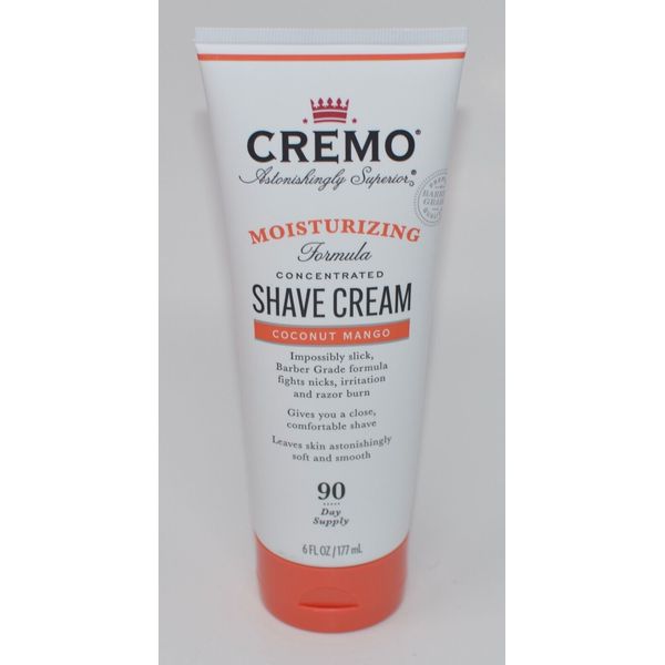 NEW CREMO COCONUT MANGO MOISTURIZING FORMULA CONCENTRATED SHAVE CREAM 6OZ 90 DAY