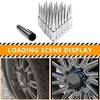 For Chevy Silverado 1500 24 PCS Chrome Spike Long Lug Nuts 14x1.5 Solid Metal