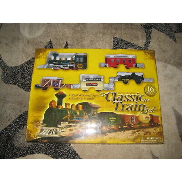 EXCITE CLASSIC TRAIN SET REAL WORKING LIGHTS,REALISTIC SOUNDS 16 PIECES TOY