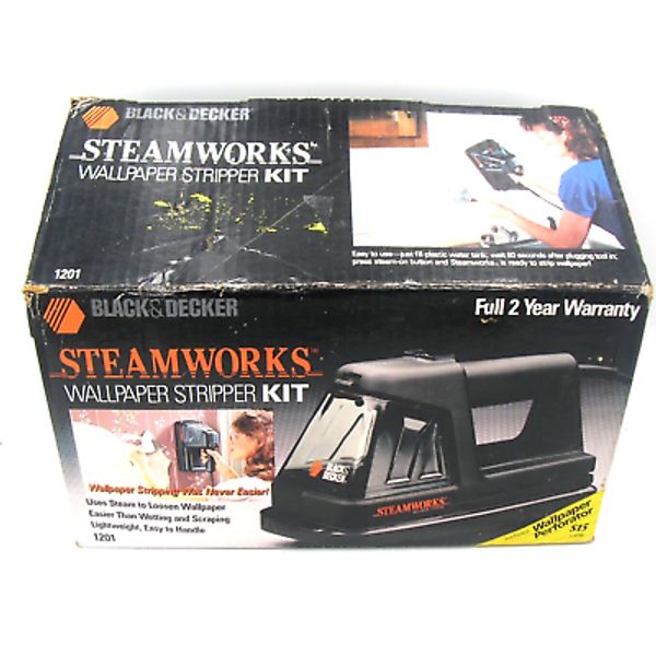 Black & Decker Steamworks Wallpaper Steamer Stripper Model 1200 with Box Manual