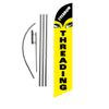 Eye Threading 15' Feather Banner Swooper Flag Kit with pole+spike