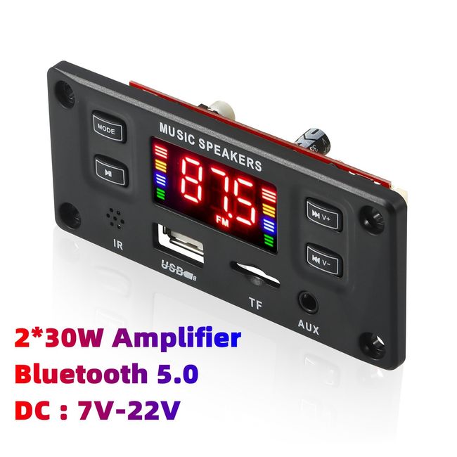 Amplificateur hifi stéréo 2x 50w avec écran lcd - usb mp3 sd
