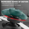 PlayRealm NO Falling Off Thumbstick Extender & Silicone Grip 2 Sets for PS5 & PS4 Controller (Turbo Green)