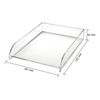 OSCO Clear Acrylic Stacking Letter Tray, ASLT-1