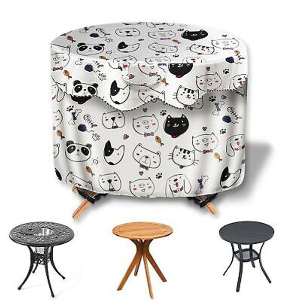 Patio Coffee Table Cover,30 Inch Outdoor Round Table Cover Waterproof, Round ...