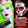 Go Ho Cream-Blendable Green Face Paint Stick (1.06 Oz),Green Full Body Paint Makeup Stick for Adults Children Halloween Cosplay SFX Makeup,Waterproof