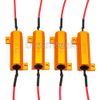 4X 50W 6ohm LOAD RESISTOR FIX LED LIGHT BULB ERROR FAST HYPER FLASH TURN SIGNAL