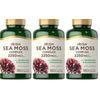 Irish Sea Moss Capsules 2250mg 3X180 Caps Bladderwrack/Burdock/Algae Non GMO