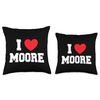 I Love Moore Throw Pillow