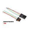 X AUTOHAUX 1 Set 4 Pin Oxygen Sensor Connector Adapter Plug Clip Kit for Car