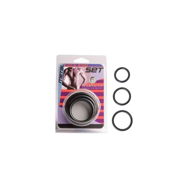 Spartacus Steel O-Ring Set, Black