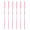 300 Pack Mascara Wands Disposable Eyelash Brush for Extensions Lash Applicators Tool Kit, Pink