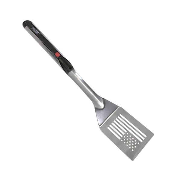 GRILL LIGHT USA Smart Grill Spatula – Restaurant Grade Stainless Steel | Super Bright LED Light to Grill in the Dark | Waterproof & Dishwasher Safe | Camping Barbecue Grilling Spatula