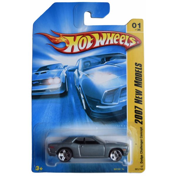 Hot Wheels Dodge Challenger Concept, 2007 New Models 1/36 [Gray] 1/180