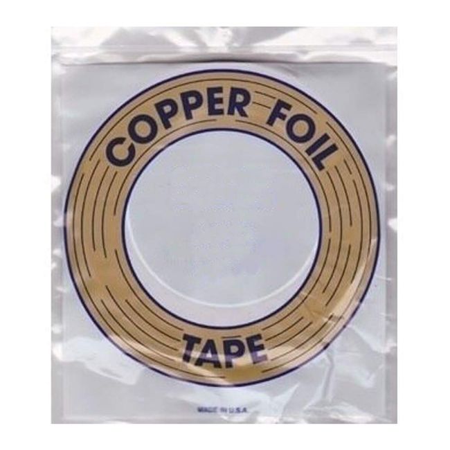 Edco 7/32" Copper Foil - Black Back - 1.0 Mil. Thick - 1 Pack