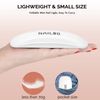 NAILOG UV＆LED ネイル用ライト, ミニ6W, USB式ジェルネイルランプ、高速硬化、折りたたみ式、持ち運び便利