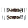 Rustic Western Pinecones Sprig Branch Drawer Cabinet Furniture Bar Pulls 2-Pack