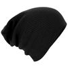 New Beechfield Soft Slouch Knitted Beanie Hat Black One Size
