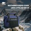 Polar Bear Coolers - Original Nylon Soft Cooler Bag - Insulated Leak Proof Beach Cooler Bag, Small Thermal Bags for Travel - Heavy Duty & Portable - Sweat Proof Picnic Carrier - Navy, 12 Pack