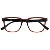 OPULIZE LEO Reading Glasses - Large Rectangular Frame - Brown - Black Arms - Mens Womens - Spring Hinges - R55-2 - +3.50
