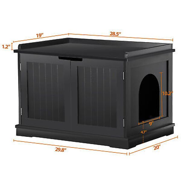 Litter Box Cat Litter Furniture Hidden Litter Storage Bench Pet Crate House