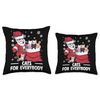 Cats For Everybody Cute Christmas Cat Funny Throw Pillow