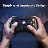 LENISUOLE 1 Pack Replacement for Xbox 360 Controller Wired, PC Controller Compatible with Microsoft Xbox 360 & Slim/PC, with Upgraded Joystick, Double Shock, Voice Function