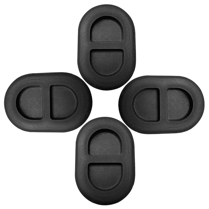 Wauebuly 3Pcs Black Tailgate Door Rubber Plugs for Jeep Wrangler JK JL 2007-2023