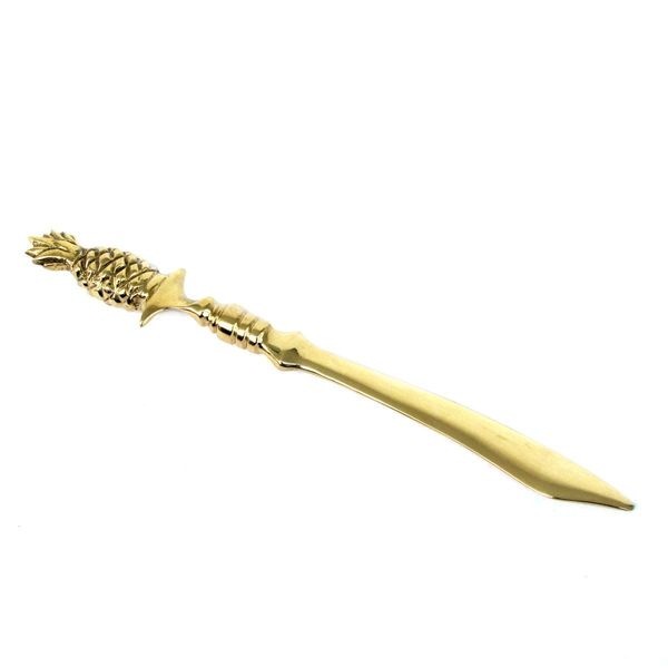 TG,LLC Treasure Gurus Heavy Solid Brass Pineapple Letter Opener