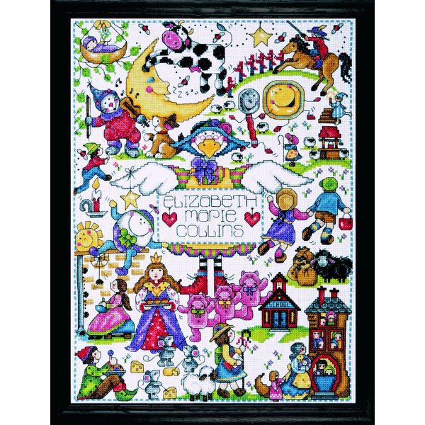 Design Works Nursery Rhymes Cross Stitch Kit, Multi-Colour