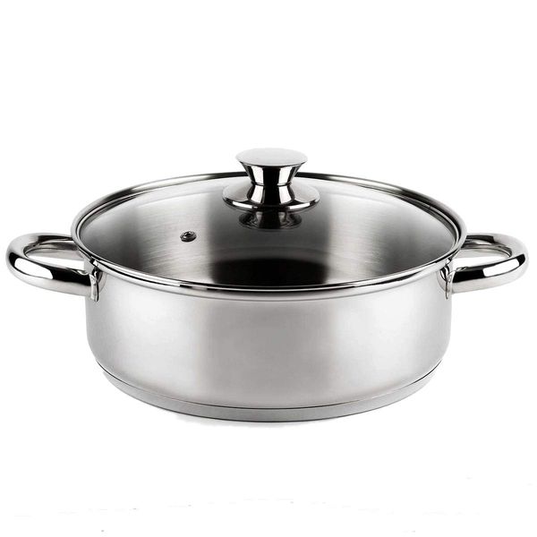 Vier CI16 Induktionskochtopf, Edelstahl, 16 cm, silberfarben