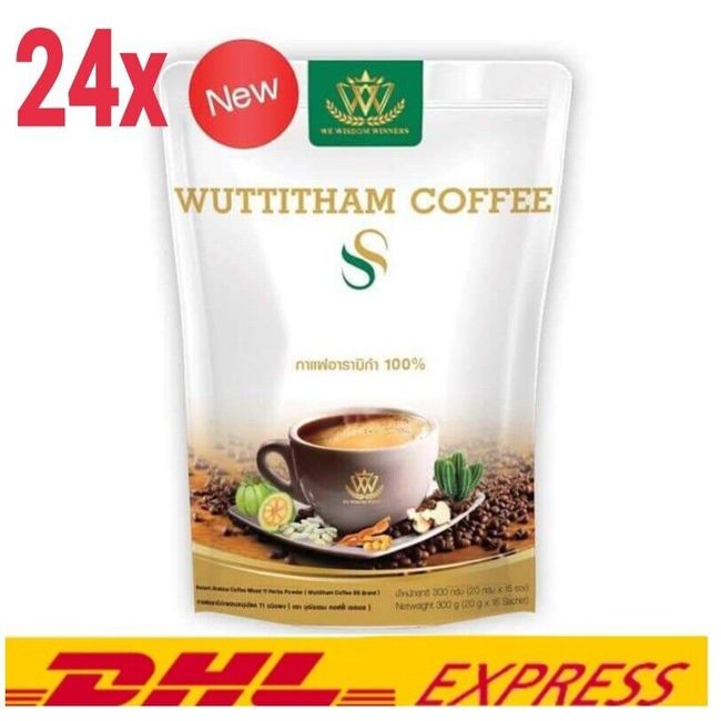 24x WUTTITHAM COFFEE SS 32 in1 Instant.Health Weight Control Anti Aging Slimming