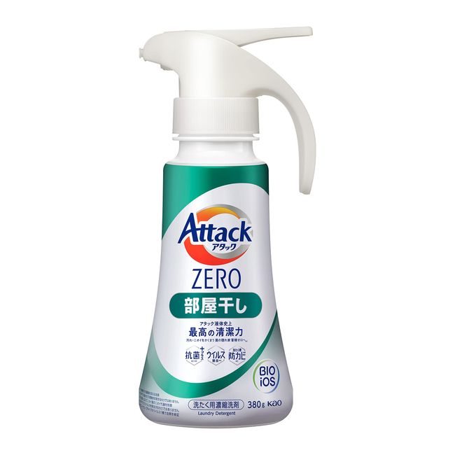 Attack ZERO Room Dry Laundry Detergent Liquid - Best Cleanness Ever Attack Liquid - Bacteria Hideaway Accumulation 0 - One Hand Type, 13.4 oz (380 g)