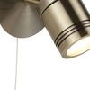 Searchlight 6601AB Samson One Light Wall Spotlight in Antique Brass