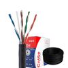 SATMAXIMUM Cat5e Ethernet Cable 500ft Bulk, 24AWG Solid CCA, 4-Pair UTP, Pull Box, Copper Clad Aluminum (Black)