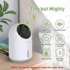 Mini Compact Portable Dehumidifier 1500ml (322 sq ft) UL Certified Power Adapter