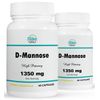 2 Pack D-Mannose, relief and cleanse urinary tract bladder-60 Capsules x2