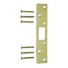 Pro-Lok Strike Plate - Security 6" w/ 6 Screws (Brass Finish)