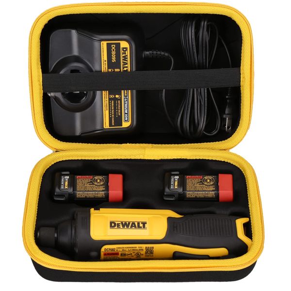 Mchoi Hard Portable Case Fits for DEWALT DCF682N1 8V MAX Cordless Screwdriver Kit, Not for the DEWALT (DCF680N2), Case Only