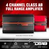 DS18 SXE-1200.4 Car Amplifier Class A/B 4-Channel Full-Range - Compact Size Amp