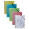 Snopake A4 FileLastic – Classic Assorted [Pack of 5] 3 Flap Polypropylene Folder with Elasticated Closure [12639] 12639