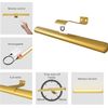 Led Picture Light Gold Wireless with Remote Control,Painting Light Rechargeable